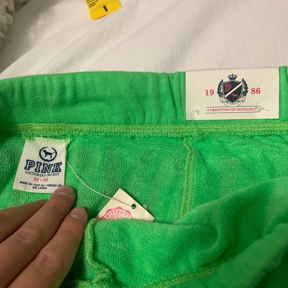 Green Pink Sweatpants - Picture 3 of 3